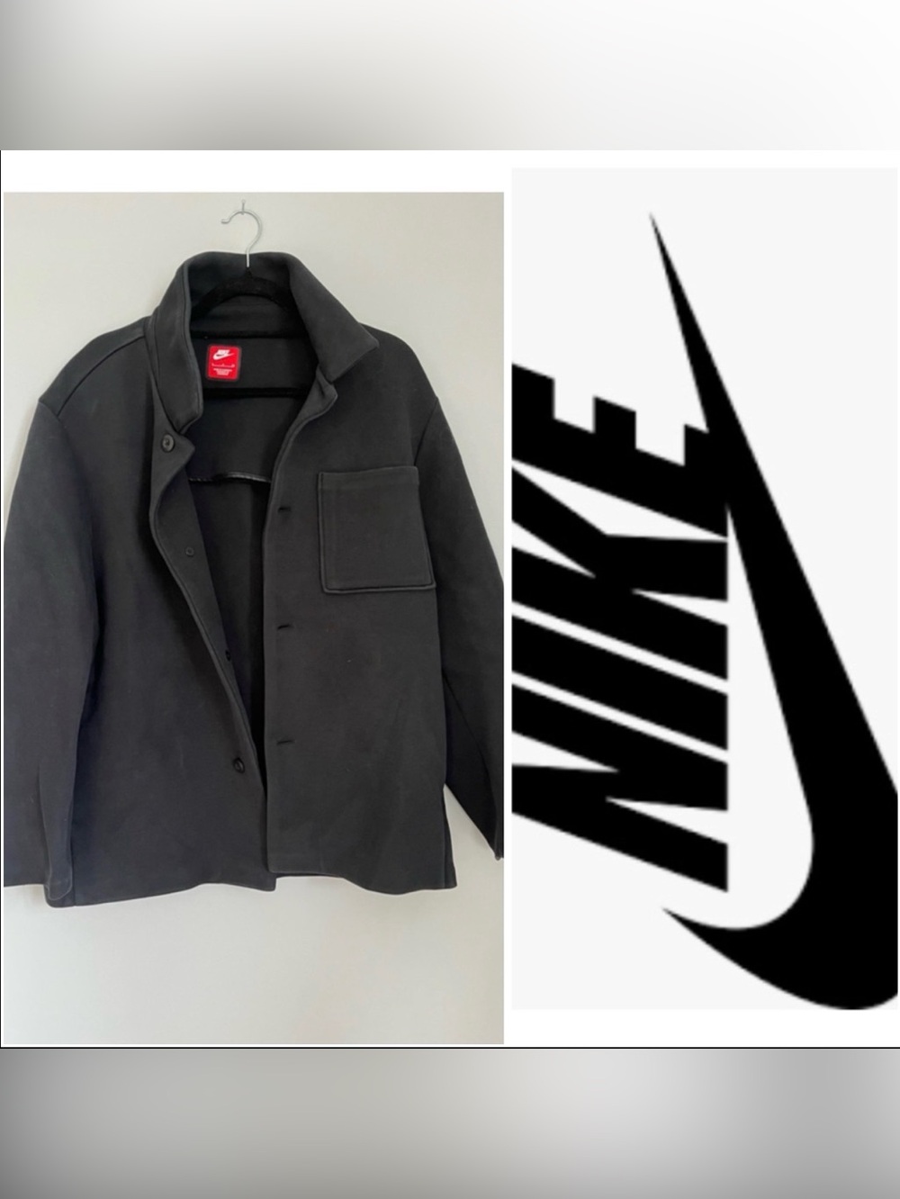 Men's Nike button down black size small.